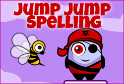 Jump Jump Game with Spelling Words