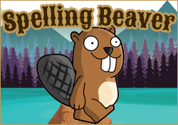 Spelling Beaver Game with Spelling Words
